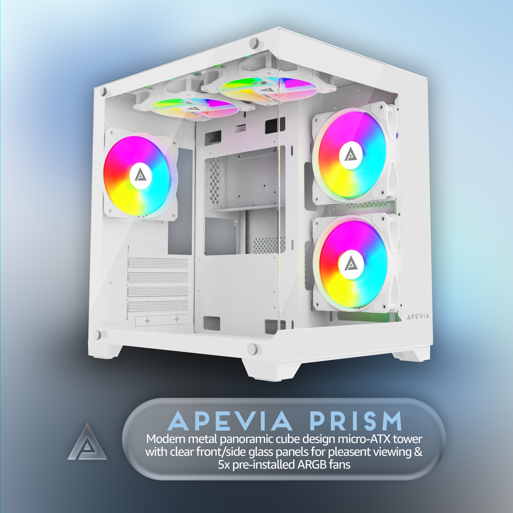 Apevia | Prism-WH | MICRO ATX | Chassis